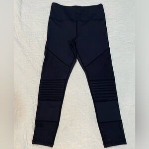 Zyia Black Moto Light n Tight Hi-Rise 7/8 24”